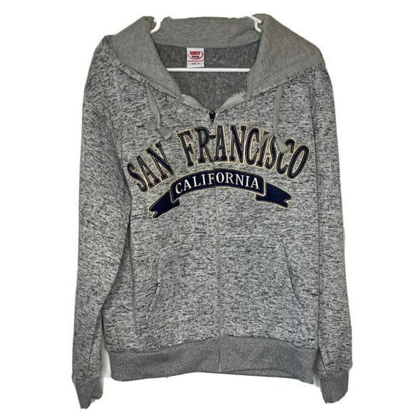 Dimco Apparel Unisex San Francisco Zip Front Gray Hoodie Sweatshirt-SM - Picture 1 of 12